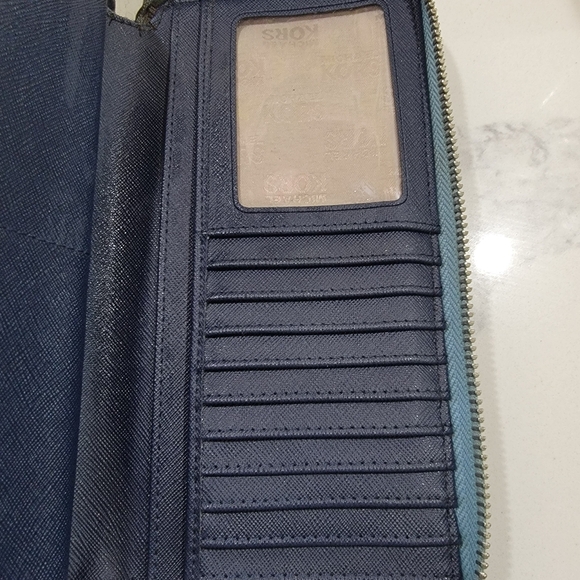 Michael Kors Blue Wristlet Wallet - Picture 14 of 16